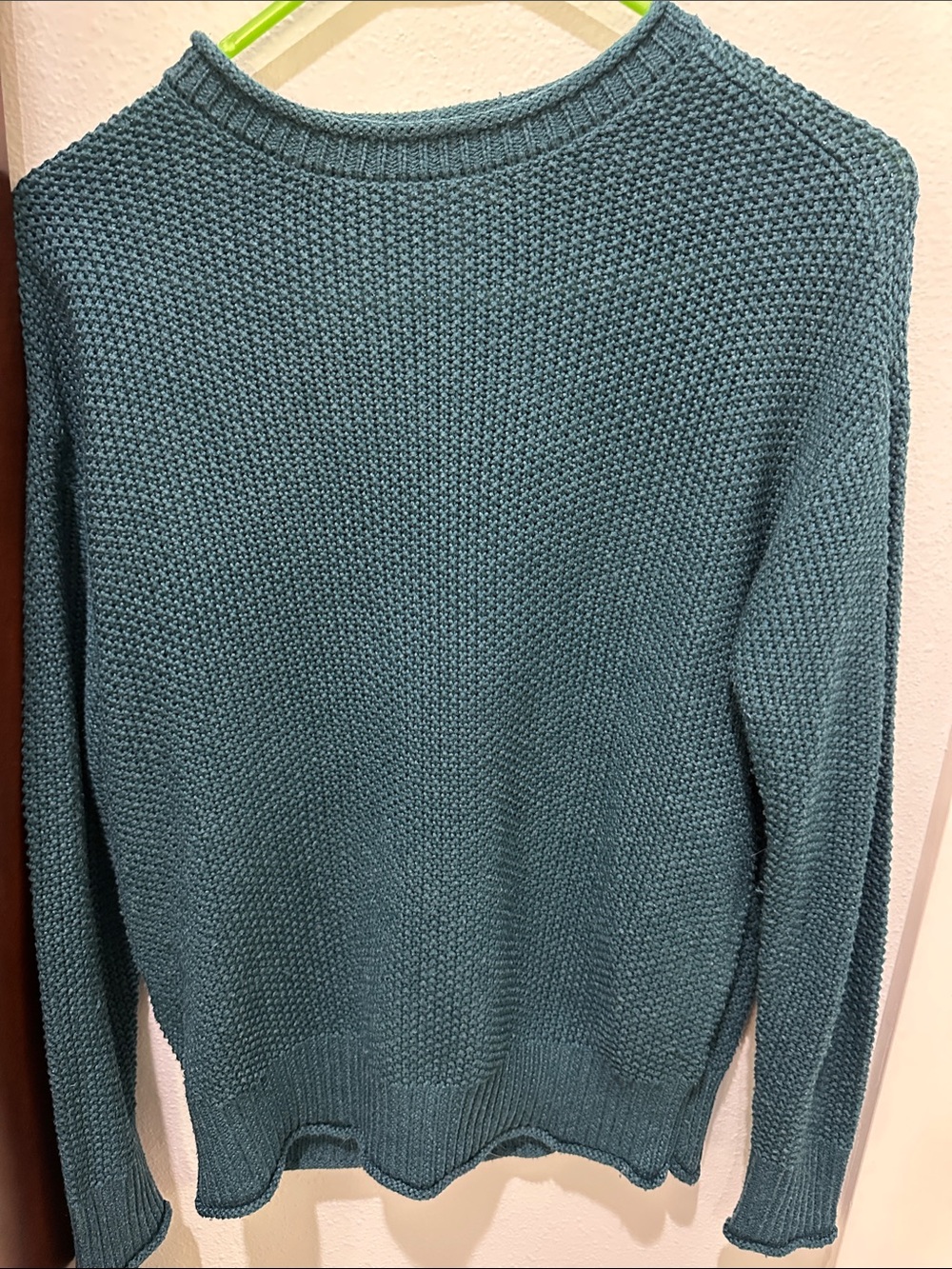 Jessica Simpson Teal Knit Crewneck Sweater